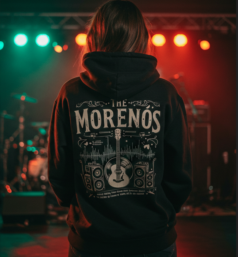 TheMorenosBand Hoodie Back